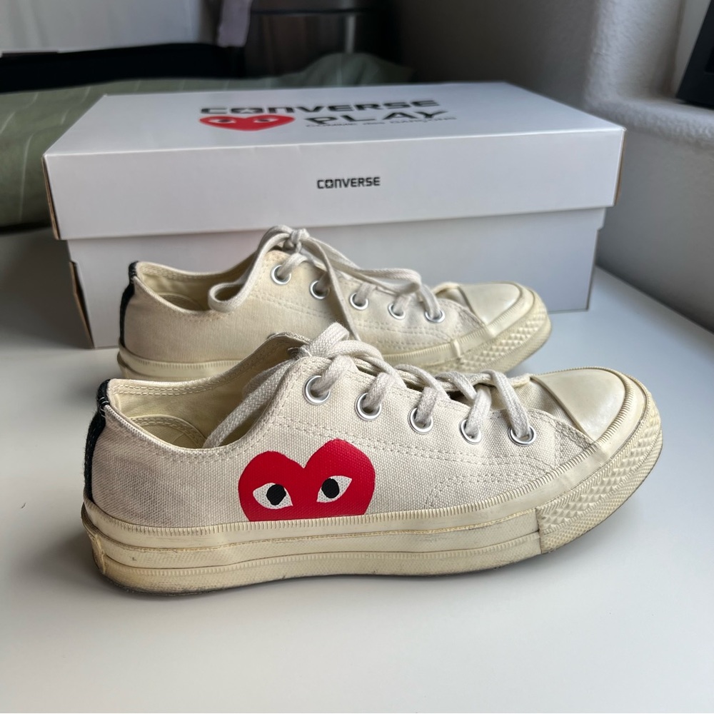 CDG Converse Play Low Cut Size 6 womens